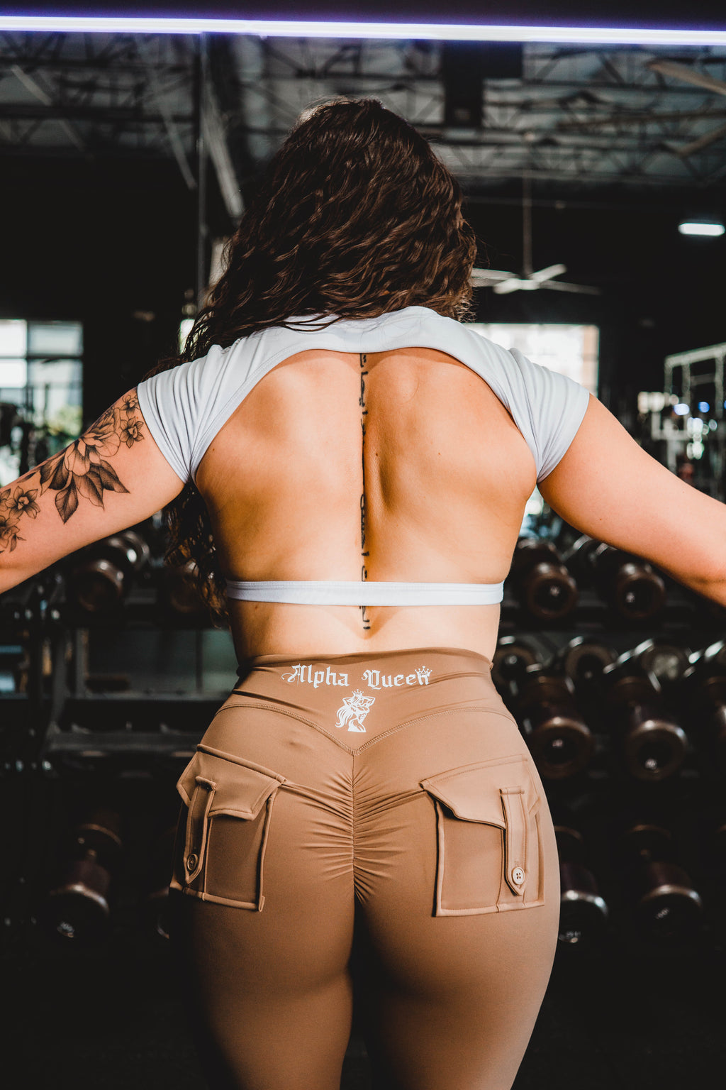 Open Back Gym Crop Top