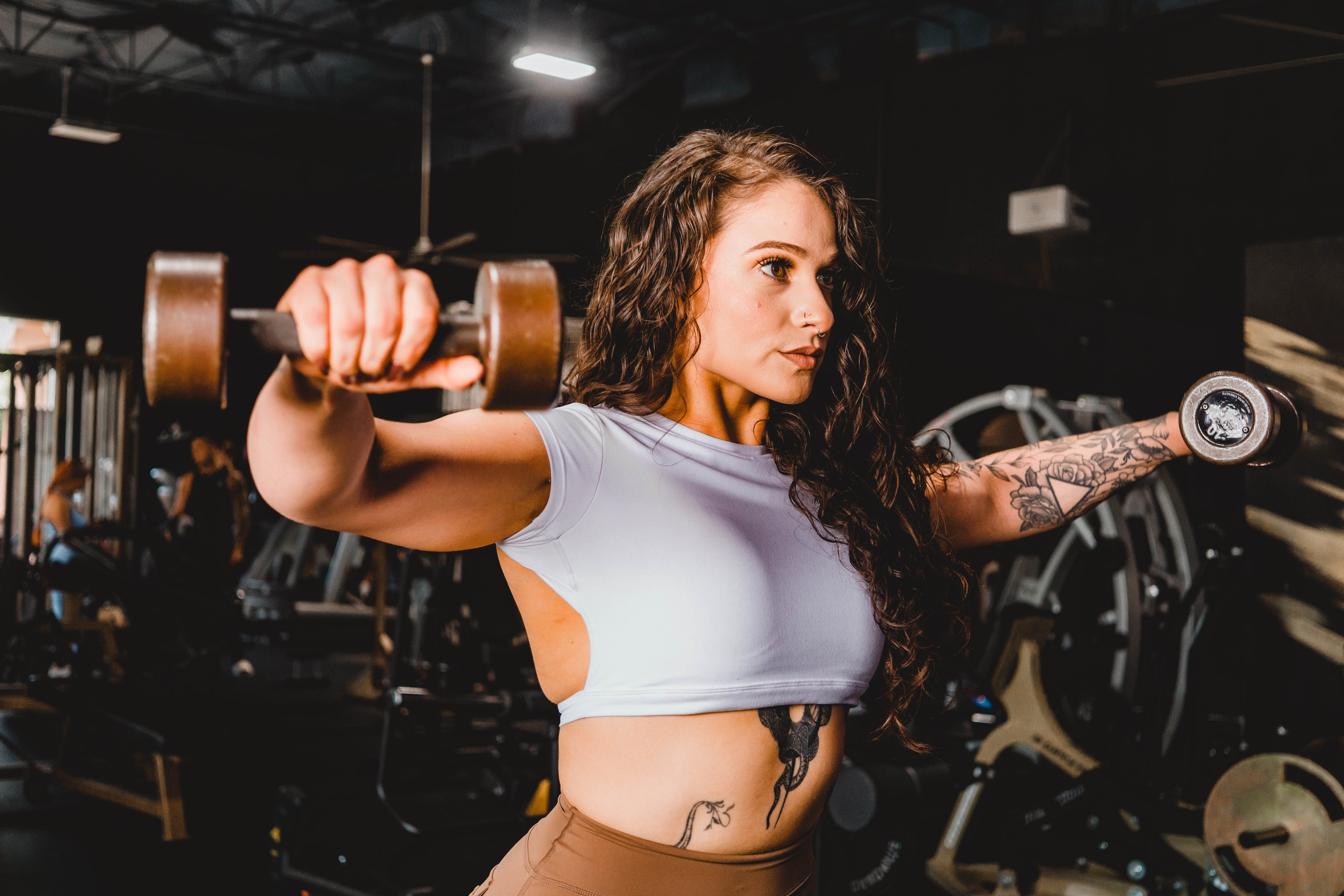Open Back Gym Crop Top