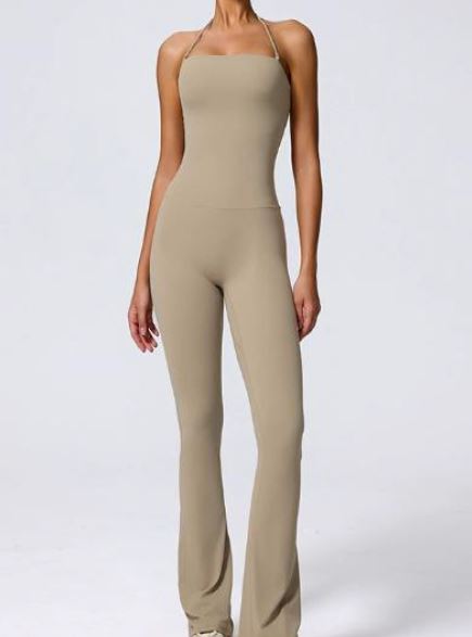 Form-Fit Halter Jumpsuit