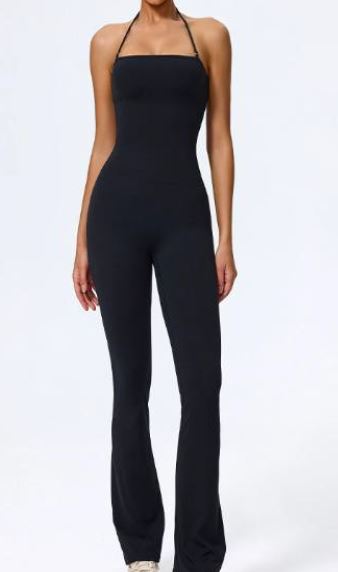 Form-Fit Halter Jumpsuit