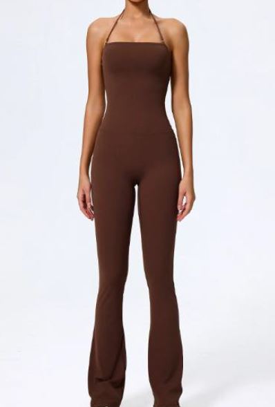Form-Fit Halter Jumpsuit