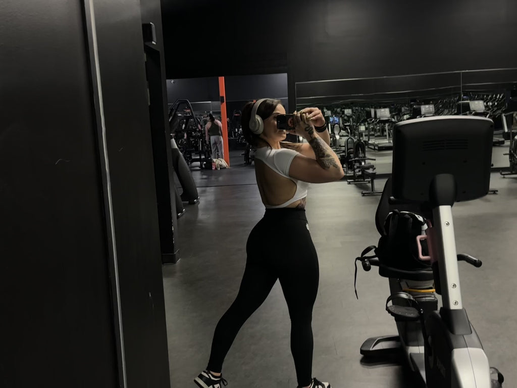 Open Back Gym Crop Top