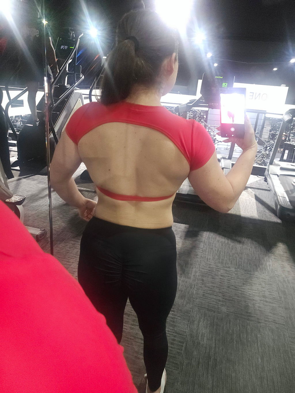 Open Back Gym Crop Top