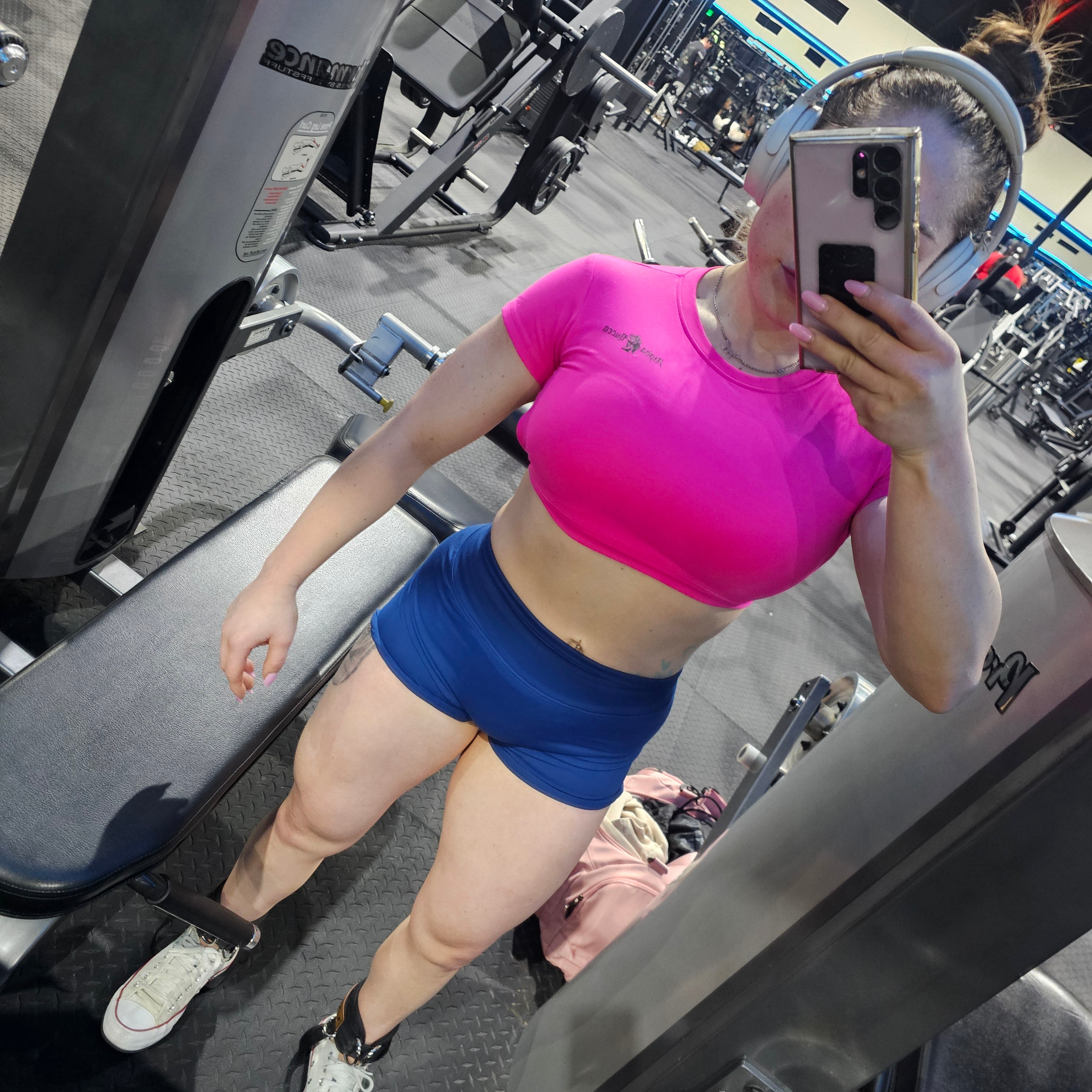 Open Back Gym Crop Top