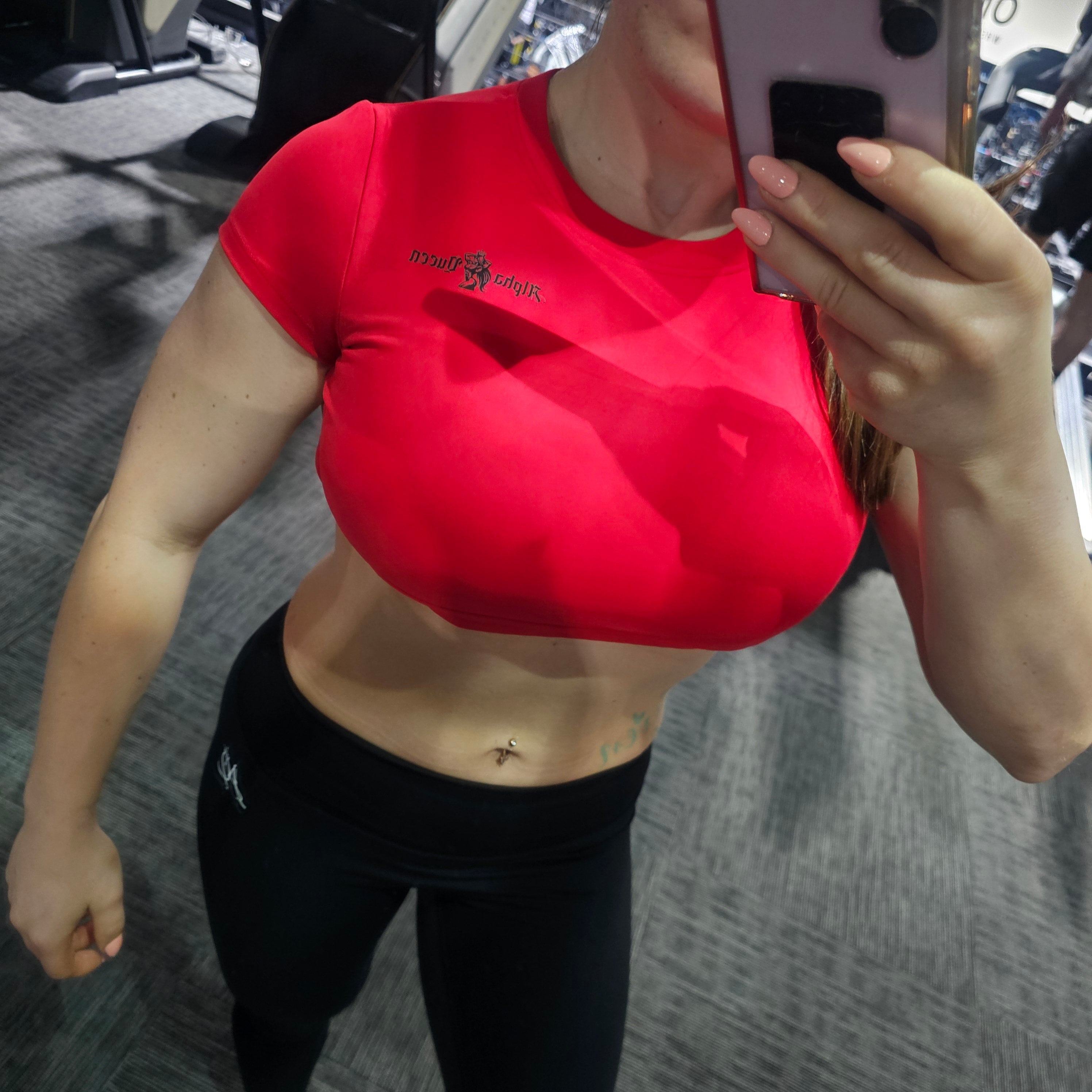 Open Back Gym Crop Top
