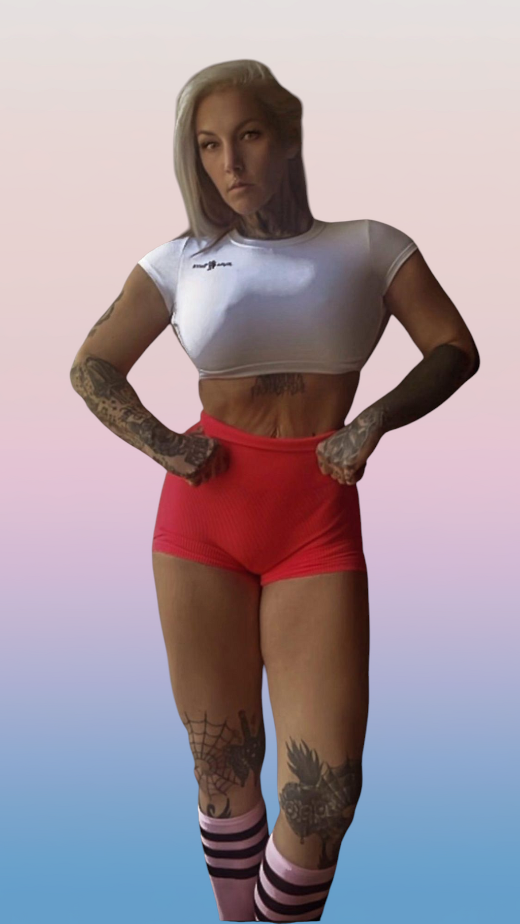 Open Back Gym Crop Top
