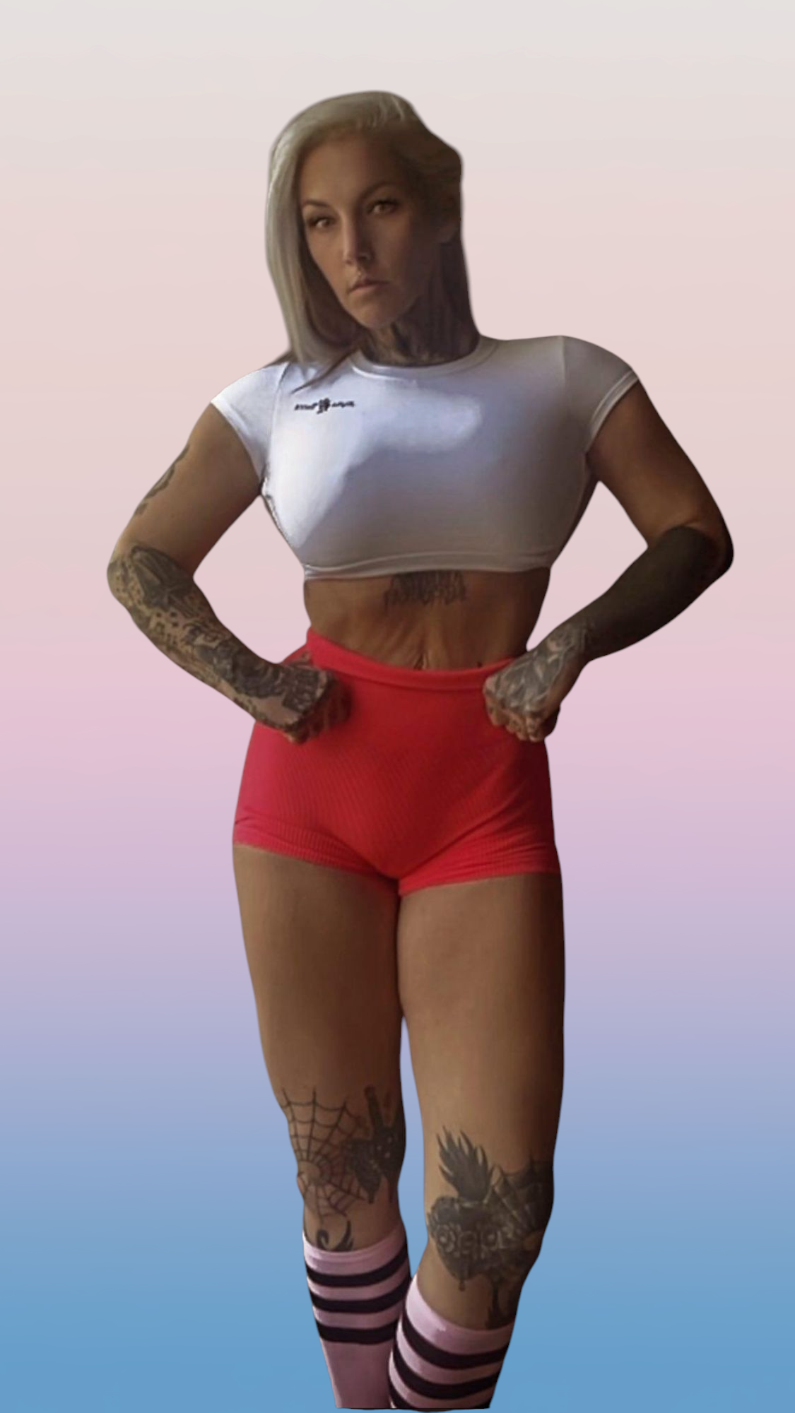 Open Back Gym Crop Top