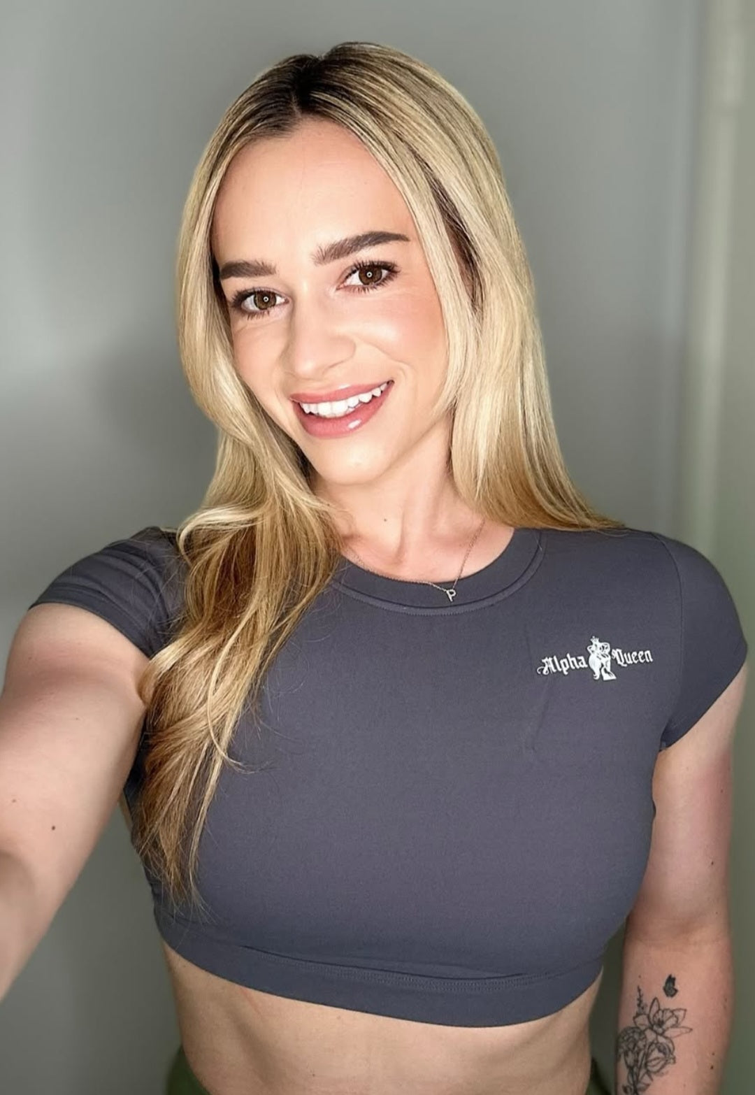 Open Back Gym Crop Top